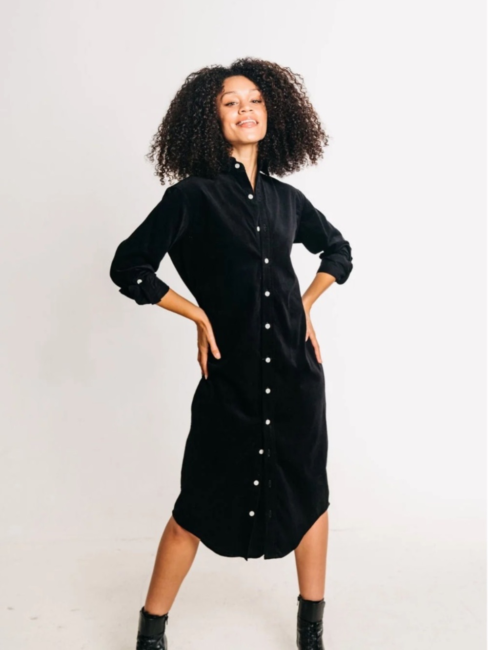 NWT Never Worn Black Midi Dress